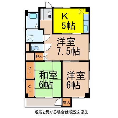 コーポ栄寿（第一）の物件間取画像